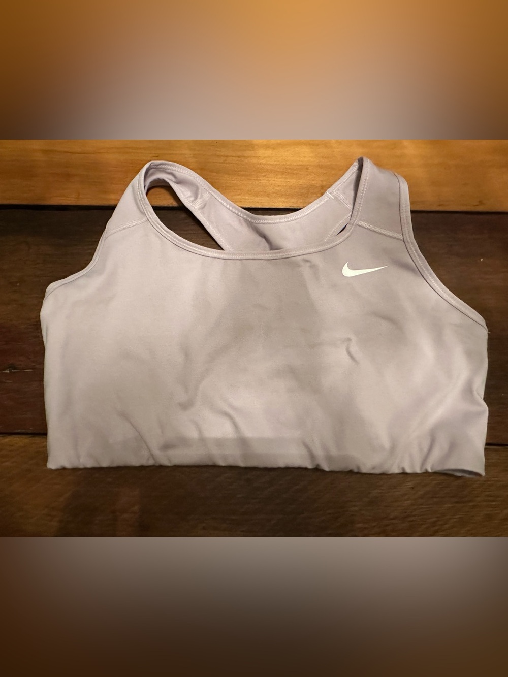 Nike Light Purple Sports Bra with White Swoosh 2X